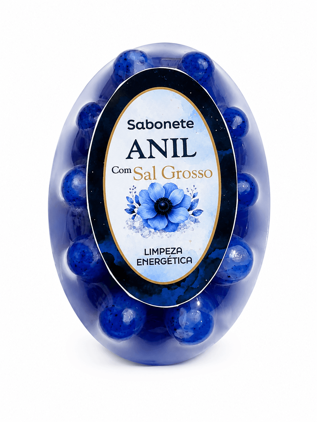 Sabonete Artesanal Anil e Sal grosso