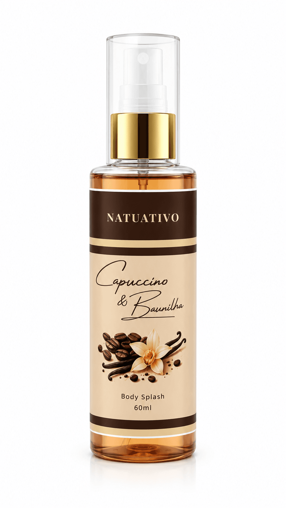 Body Splash Capuccino com Baunilha 60ml