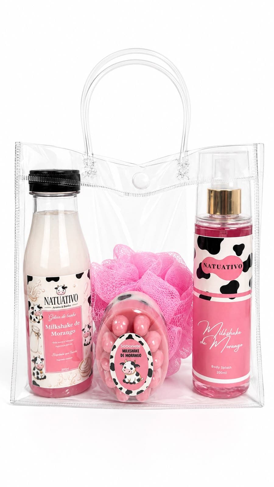 Kit 2 Vaquinha ( Milkshake de Morango )