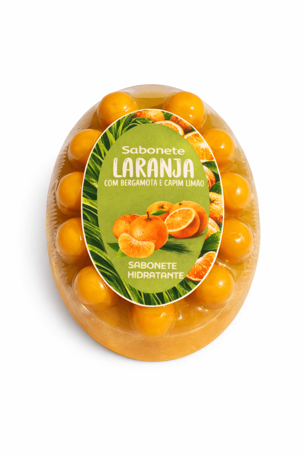 Sabonete Artesanal de Laranja, Bergamota & Capim-Limão