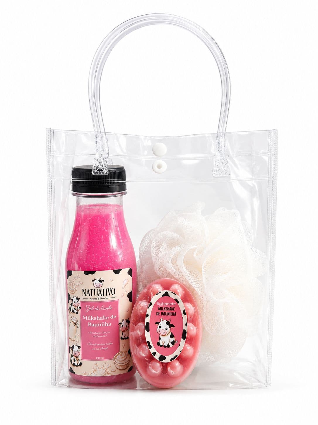 Kit Vaquinha ( Milkshake de Morango )